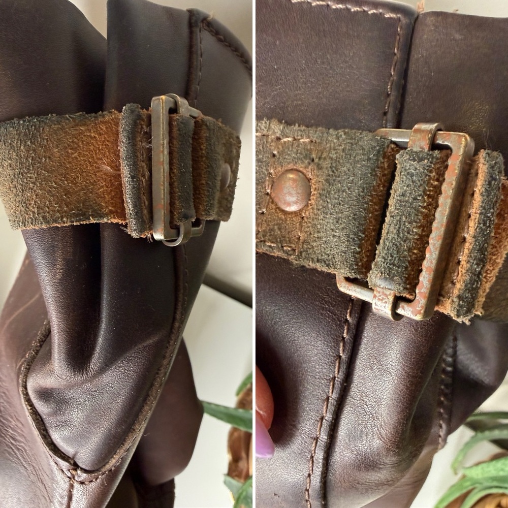Sorel Slimpack Tall Duck Boots Brown Leather Waterproof Riding Boot 8.5 NL2007 - Picture 10 of 15